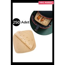 HBG Markt 250 Adet Air Fryer Pişirme Kağıdı Tek Kullanımlık Hava Fritöz Yağ Geçirmez
