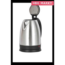 HBG Markt Mey Ithalat® Su Isıtıcı 220 - 240 V Paslanmaz Çelik Kettle Uzun Ömürlü 2000 Watt