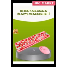 HBG Markt Retro Tasarım Bluetooth Klavye 3 Bağlantısı
