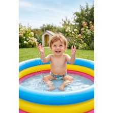 Empressco Marevia 3 Halka 3 Renk Çocuk Havuzu Küçük Boy 76X25CM-10086-1