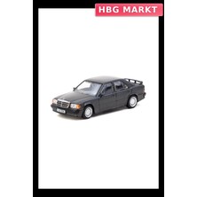 HBG Markt 1/64 Ölçekli Model Araba 190 E 2.3-16 Blue-Black Metallic
