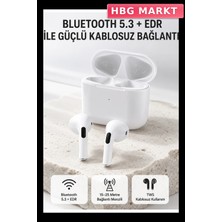 HBG Markt Tws Kablosuz Bluetooth Kulaklık 3 Saat Müzik 4 Saat Konuşma Şarj Kutulu
