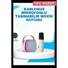 HBG Markt Karaoke Mikrofon Hoparlör Seti Yüksek Ses Kalitesi