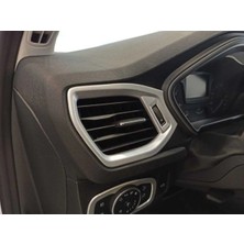 Moontime Alaçatı Ford Focus Uyumlu 2019+ Menfez Kaplama Silver 2 Parça (Abs)