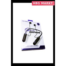 HBG Markt Mey Ithalat® Polygold PG-100 Bluetooth 5.0 Boyun Bantlı Kulaklık – 50 Saat Konuşma Süresi, Type-C Şarj