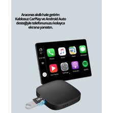 Zero Land Ece-Umay Kablosuz Carplay ve Android Auto Dönüştürücü Adaptör