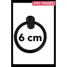 HBG Markt Mey Ithalat® Sarkaç Siyah Uzun Halka