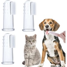 Melonika Kedi ve Köpek Parmak Diş Fırçası 5.5 cm Şeffaf
