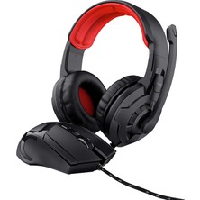Trust Gaming Kulaklık ve Fare Içeren 2’si 1 Arada Oyun Seti - Siyah