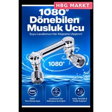 HBG Markt 1080 Derece Dönüş Açılı Musluk Ucu, Geniş Hareket Kabiliyeti