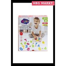 HBG Markt Mey Ithalat® ONY-401 Ahşap Renkli Rakamlar 26 Parça -Onyıl Oyuncak