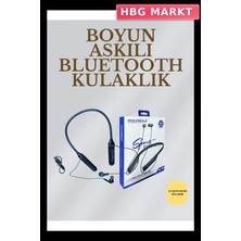 HBG Markt Mey Ithalat® Uzun Süreli Kullanım Için  – Kablosuz Boyun Bantlı Kulaklık, 50 Saat Batarya
