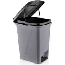 Moontime Alaçatı Slim Pedallı Iç Kovalı Çöp Kovası 25 Litre Kapaklı