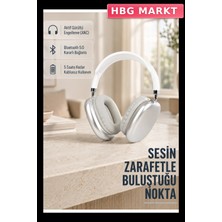 HBG Markt Kulak Üstü Kablosuz Kulaklık Bluetooth 5.0 Uzamsal Ses Anc