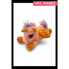 HBG Markt 30 cm Yatan At Peluş Oyuncak Işıltılı