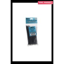 HBG Markt Siyah 3.6X150MM Plastik Cırt 100 Adet