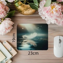 Moontime Alaçatı Yavaş Hareketli Su Tüy Temalı Mousepad - 19X23 cm 2 mm Dikdörtgen Ithal Baskılı Mouse Pad