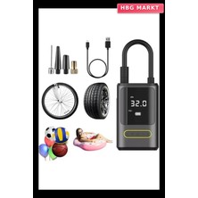 HBG Markt Kablosuz Mini Hava Kompresörü 4000MAH 150 Psı Işıklı KA-760