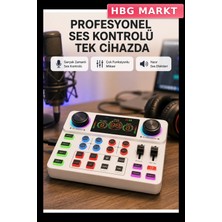 HBG Markt Bluetooth Karaoke Ses Kartı Canlı Yayın Podcast Için Kompakt