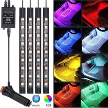 Moontime Alaçatı Araç Içi Ayak Altı Rgb LED Sese Müziğe Duyarlı Kumandalı