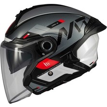 mt Yarım Kask OF515SV Cosmo Sv Sılence B2 Parlak Gloss Füme