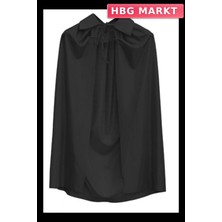 HBG Markt Mey Ithalat® Siyah Renk Yakalı Çocuk Pelerin 90 cm