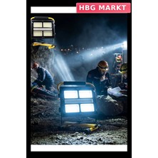 HBG Markt Taşınabilir LED Çalışma Lambası 400 LED ve Solar/usb Şarj
