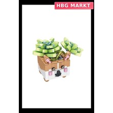 HBG Markt Mey Ithalat® P655016 Hayvan Saksıları Buket Setleri 336 Parça Block Oyuncak