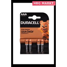 HBG Markt Mey Ithalat® Duracell Alkalin Pil Aaa 4'' Lü Paket