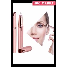 HBG Markt Mey Ithalat® Unısex Şarjlı Kaş Bıyık Alma Epilatörü Hassas Ciltlere Özel Acısız