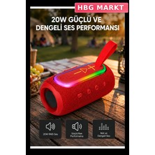HBG Markt Kablosuz Bluetooth 5.1 Hoparlör Taşınabilir Ses Sistemi
