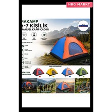 HBG Markt 6-7 Kişilik Toz Geçirmez Manuel Kamp Çadırı 220X250X150 cm