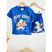 Minimoa Kids Erkek Çocuk Surf Vibes Baskılı Ikili Takım