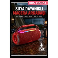 HBG Markt Rgb LED Işıklı Taşınabilir Hoparlör 20W Rms, 90DB