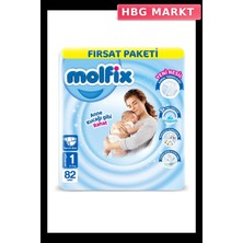 HBG Markt Mey Ithalat®   Bebek Bezi Fırsat Paketi 1 Beden 2-5 kg 82 Adet