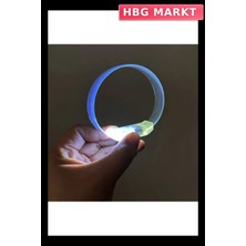 HBG Markt 3 Modlu Pilli LED Işıklı Esnek Bileklik Beyaz Işık