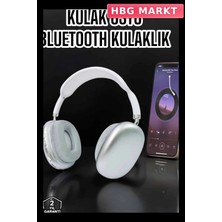 HBG Markt Mey Ithalat® P9 Plus Kablosuz Kulak Üstü Bluetooth Kulaklık Beyaz Mikrofonlu Kulaküstü Kablosuz Kulaklık