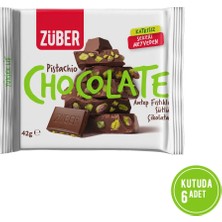 Züber Antep Fıstıklı Sütlü Çikolata 42G x 6 Adet