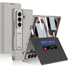 AktarMobile Galaxy Z Fold 8 Ultra uyumlu Kapaklı Cüzdan Kılıf Standlı Kamera Korumalı Kartlıklı Kapak