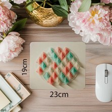 Moontime Alaçatı Katmanlı Geometrik Üçgen Tasarımlı Mouse Pad - 19X23 cm 2 mm Dikdörtgen Ithal Baskılı Mouse Pad