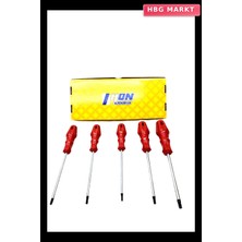 HBG Markt 5 Parça Tork Torx Tornavida Seti