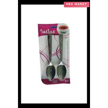 HBG Markt 6 Parça Metal Yemek Kaşığı Seti