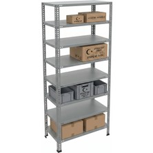 Ayyıldız Raf 59X93X200 cm 8 Katlı Modüler Çelik Raf Sistemi – Elektrostatik Fırın Boyalı Çok Amaçlı Depolama ve Ayakkabılık Rafı