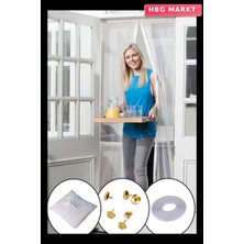 HBG Markt Mıknatıslı Kapı Sinekliği Tül Perde 105 x 205 cm