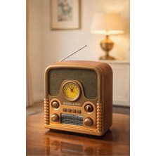 Everton RT-743 Nostaljik Radyo & Mp3 Çalar Usb/tf Kart Destekli, Dekoratif Masaüstü Radyo
