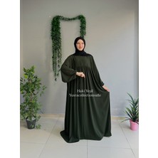 Yüsra Collection Menekşe Balon Kol Elbise