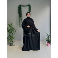 Yüsra Collection Menekşe Balon Kol Elbise