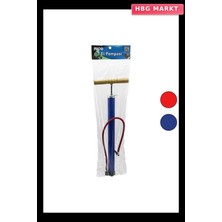 HBG Markt Metal Gövdeli Ahşap Saplı Iran El Pompası 55CM Bisiklet ve Motor Için
