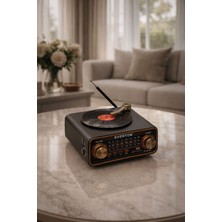RT-1320BT Bluetooth’lu Nostaljik 3 Bant Radyo & Müzik Çalar (1500MAH Bataryalı)