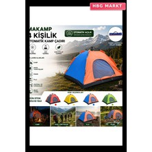 HBG Markt 4 Kişilik Toz Geçirmez Otomatik Kamp Çadırı 200X200X135 cm
